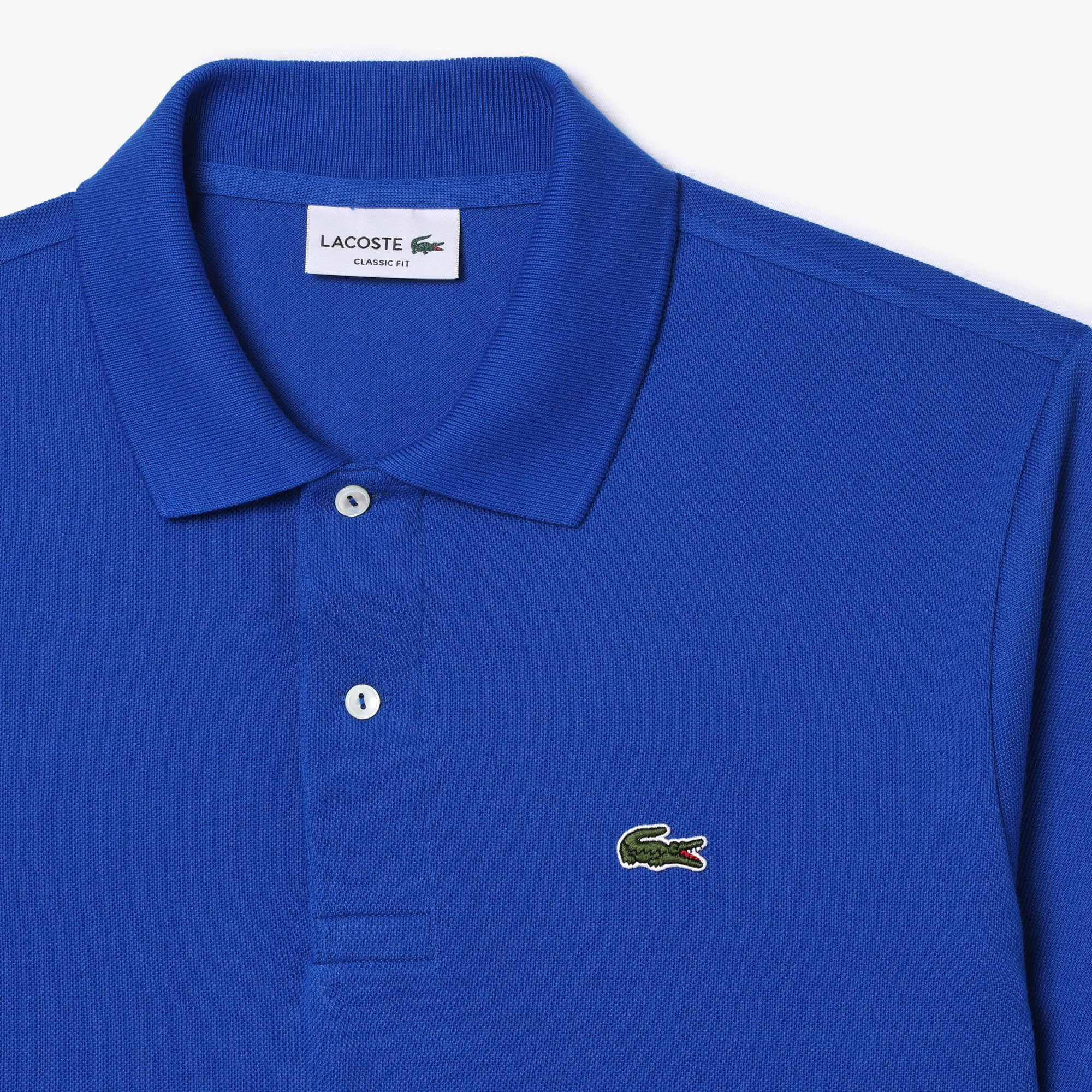 Royal blue lacoste polo shirt sale