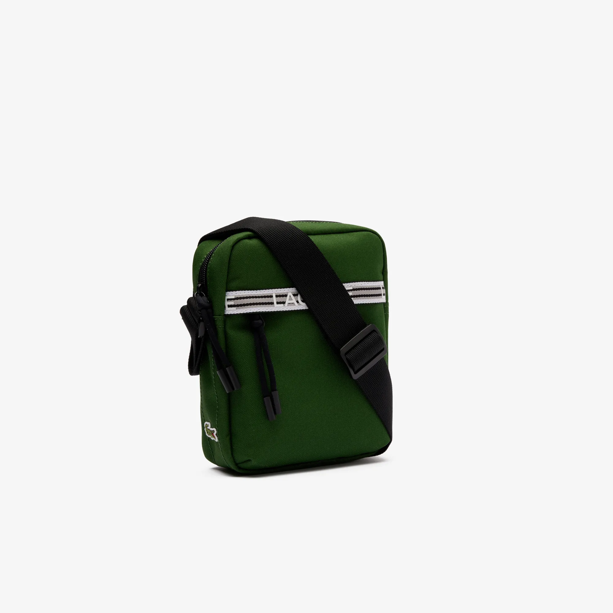 Lacoste messenger bag leather sale