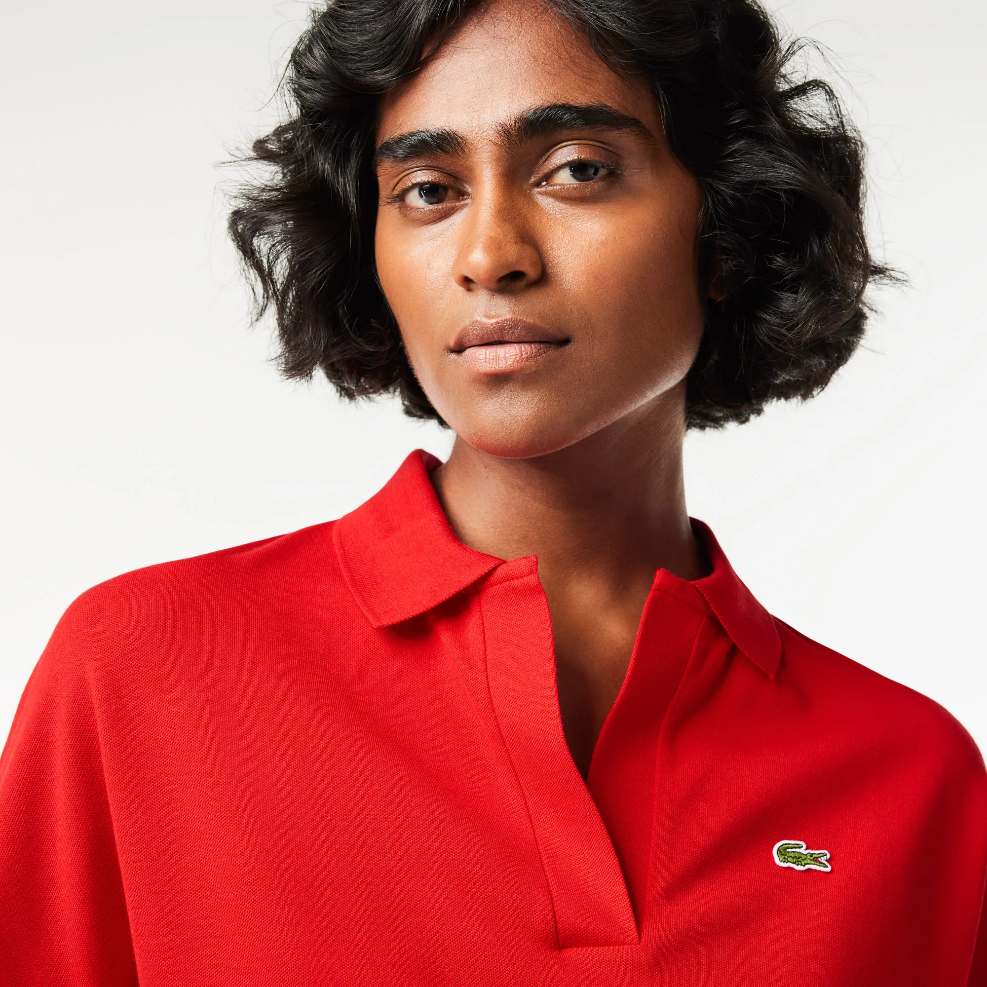 Relaxed Fit Fluid Pique Polo Shirt