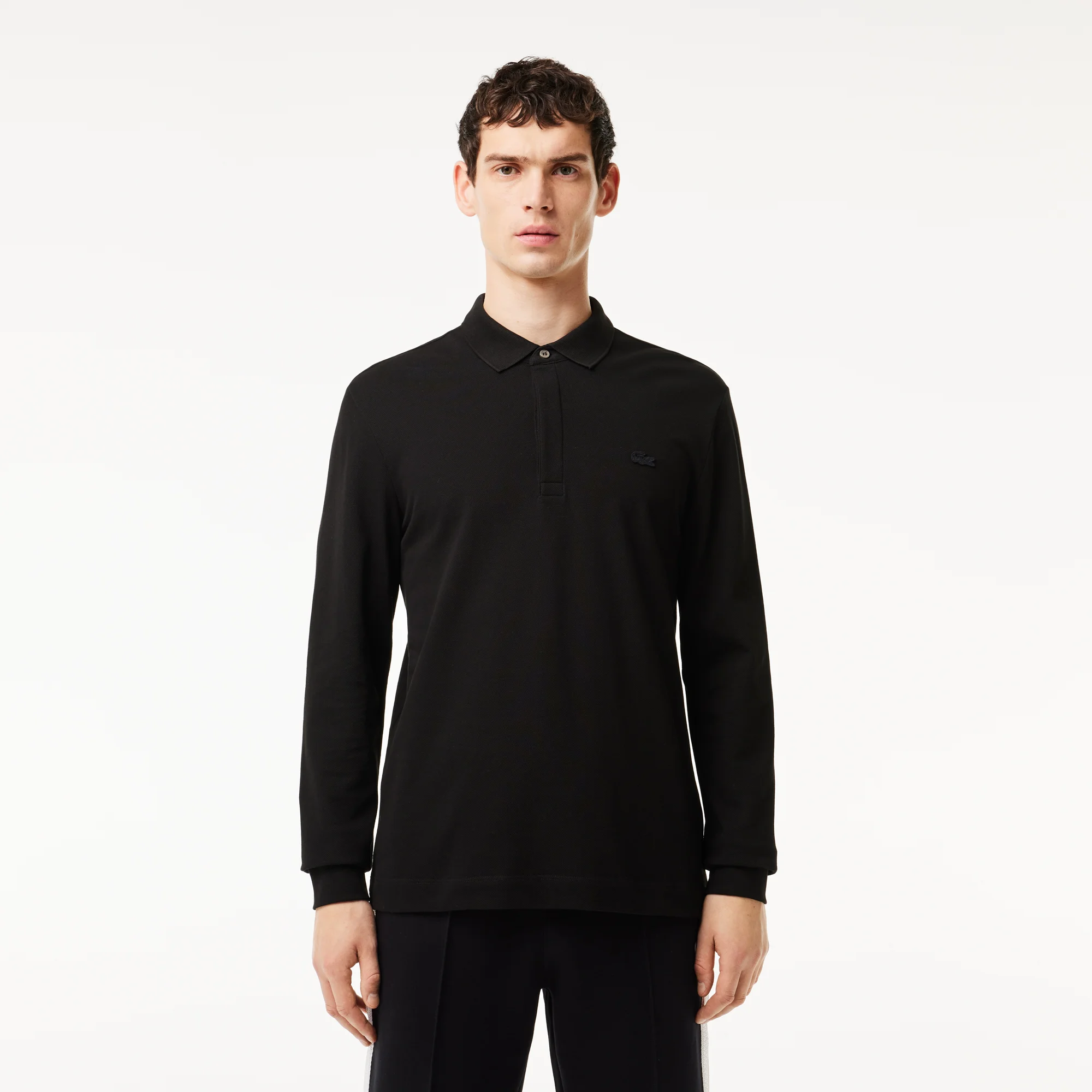 Lacoste long sleeve pique polo discount