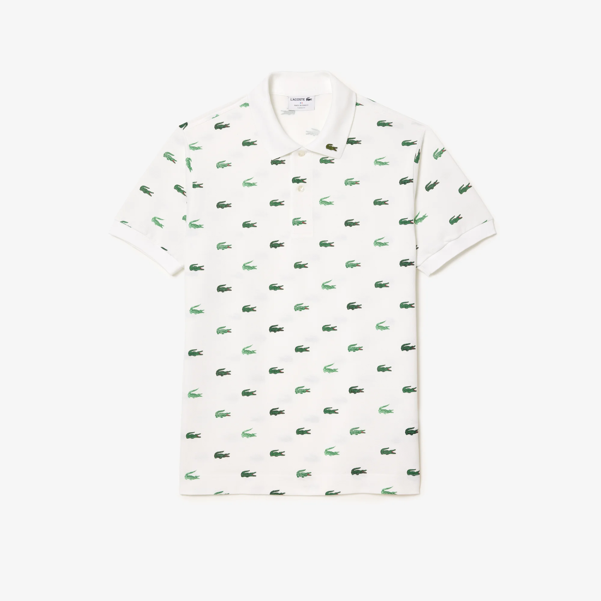 Lacoste white croc polo hotsell