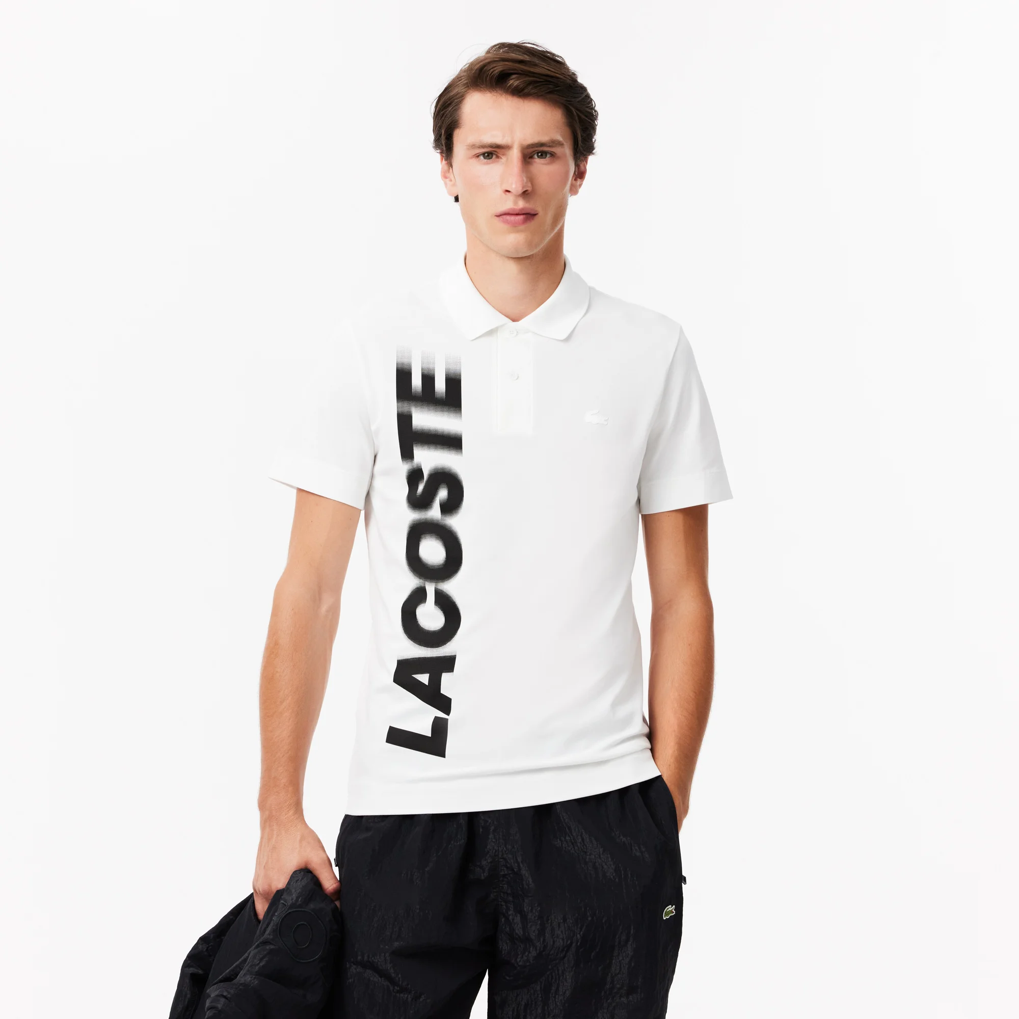 Mens lacoste tops sale hot sale
