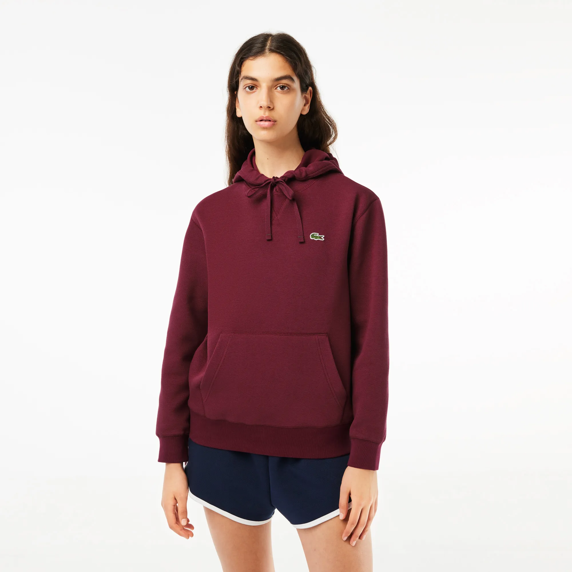 Cotton-blend hoodie