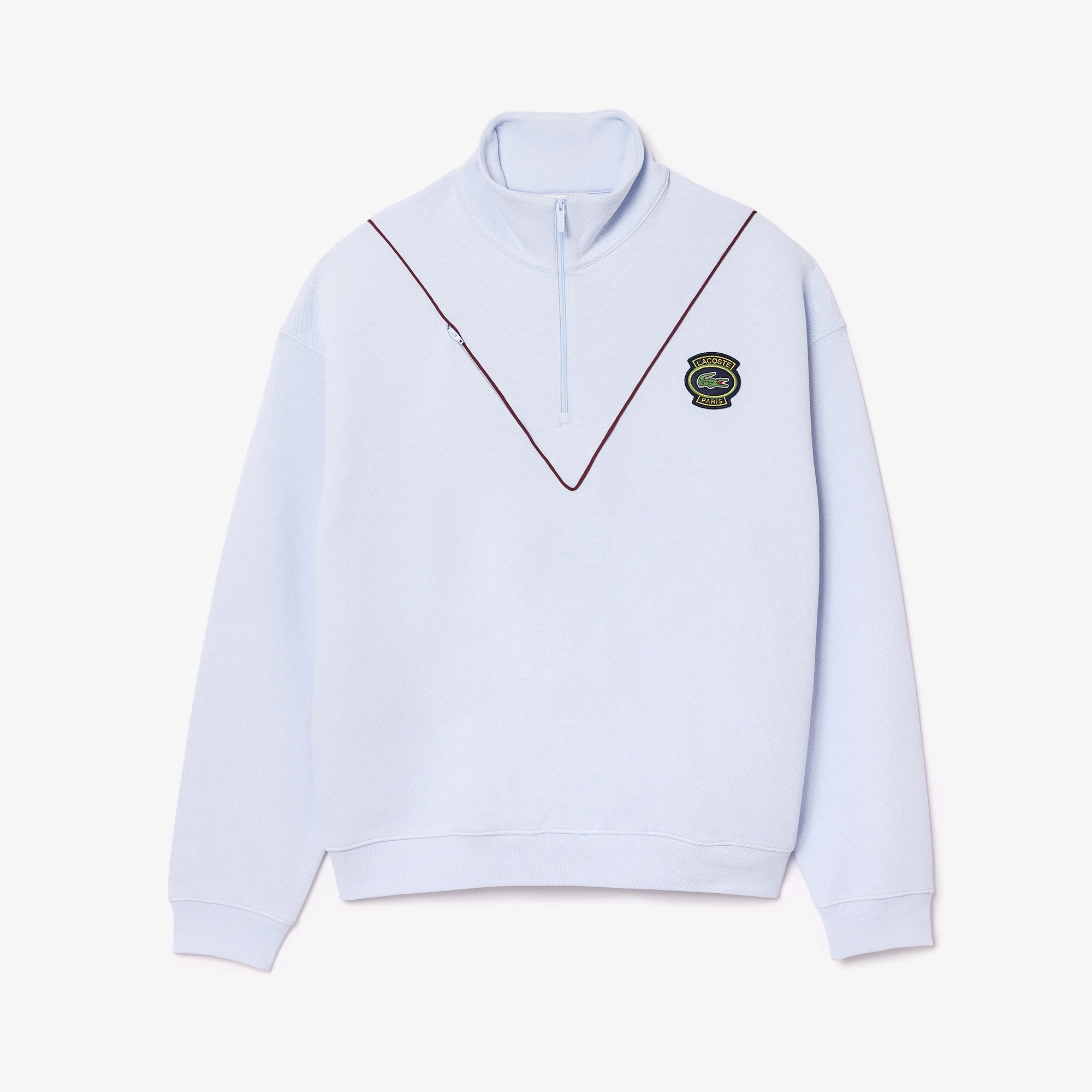 Lacoste pique half zip sweatshirt best sale