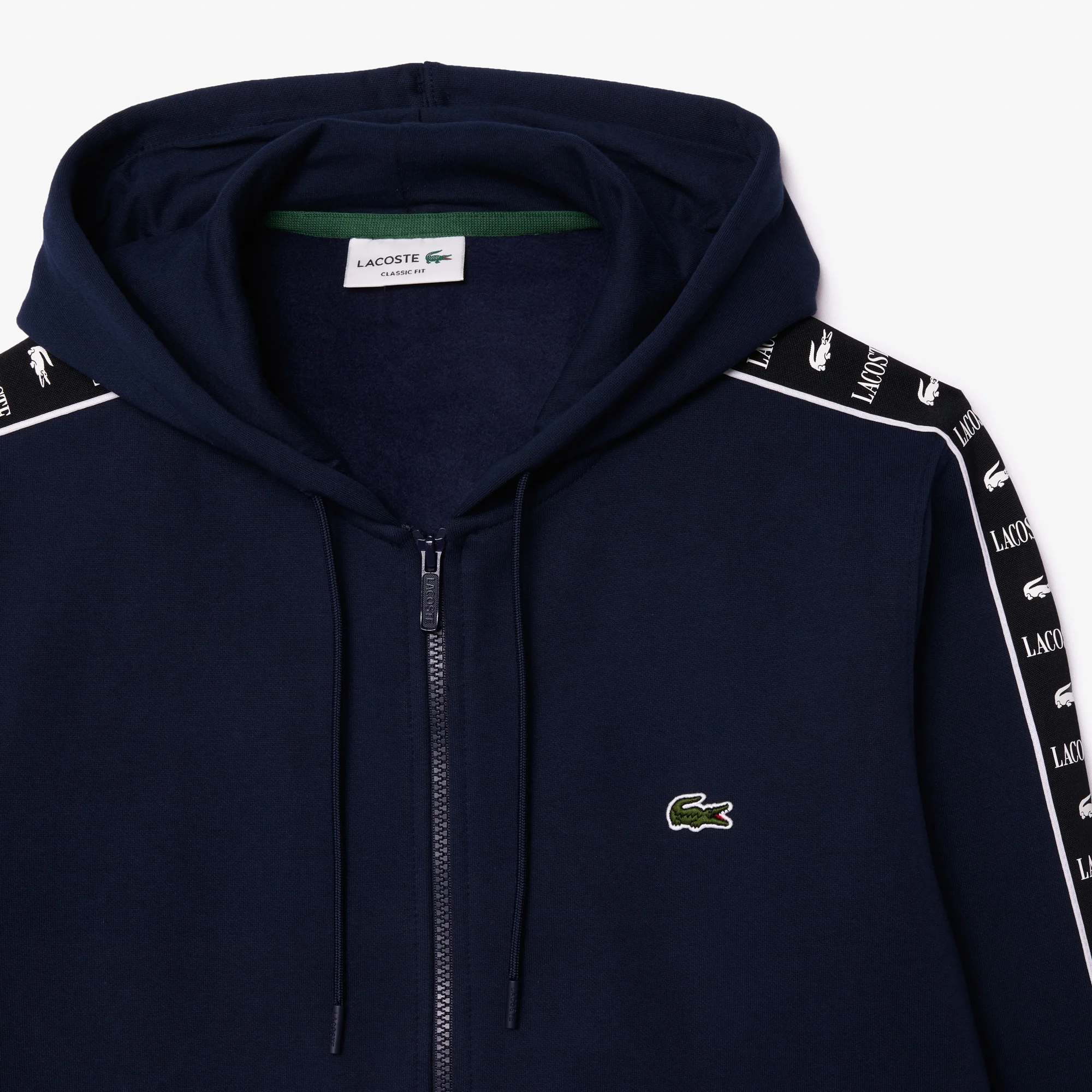 Lacoste men's zip up hoodie best sale