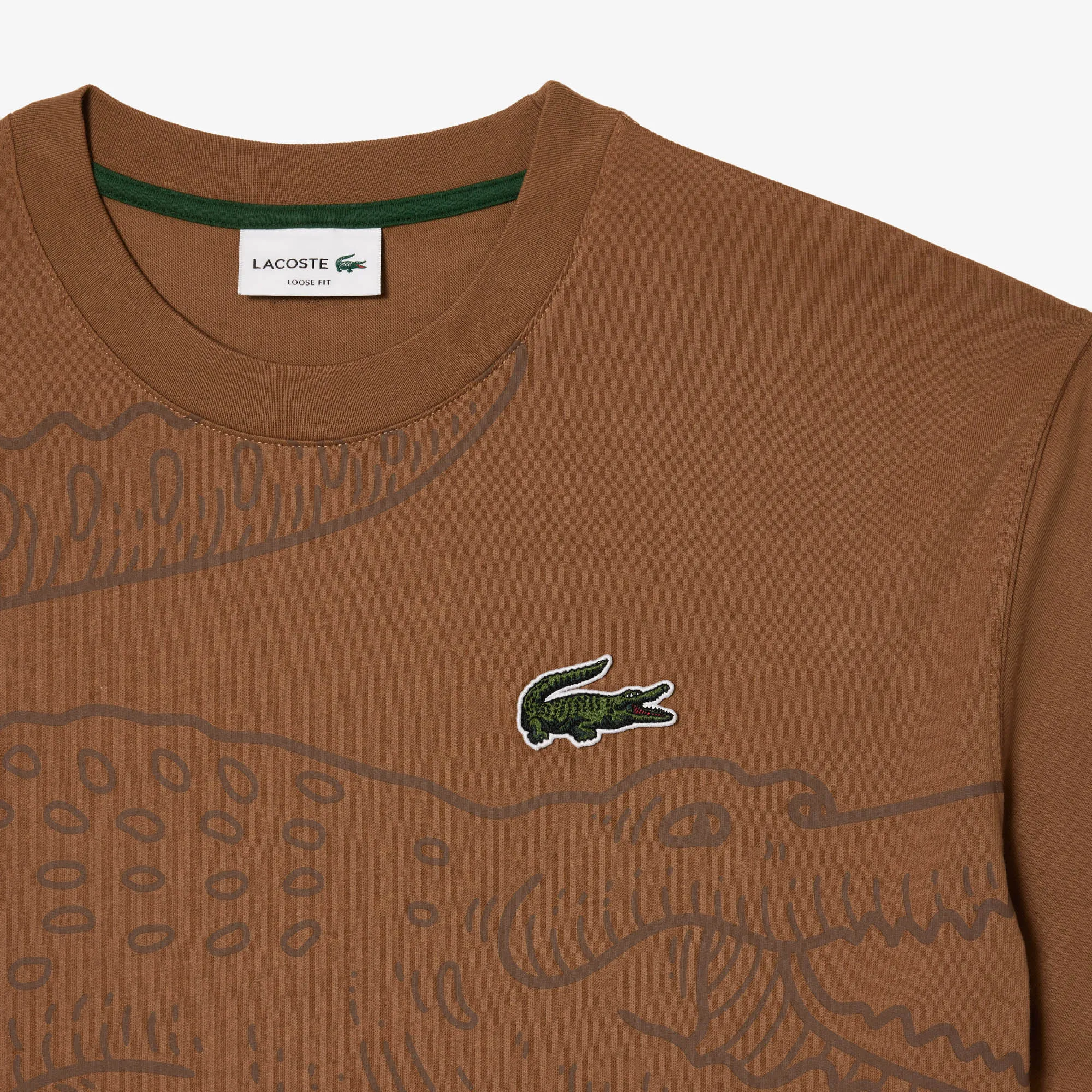 Crocodile Green Zimpai With White Stripe Premium Cotton Shirt – Hamercop