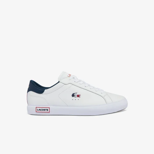 Men’s Powercourt Leather Tricolour Trainers