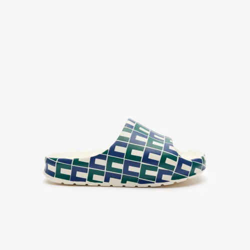 Dép Lacoste Nữ Serve Slide 2.0 Họa Tiết Monogram