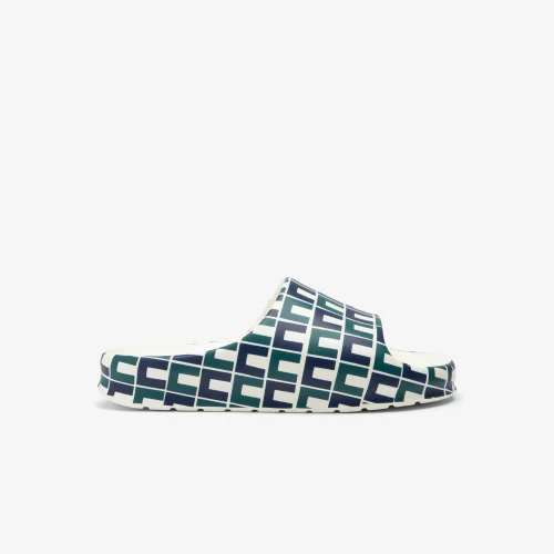 Dép Lacoste Nam Serve Slide 2.0 Họa Tiết Monogram