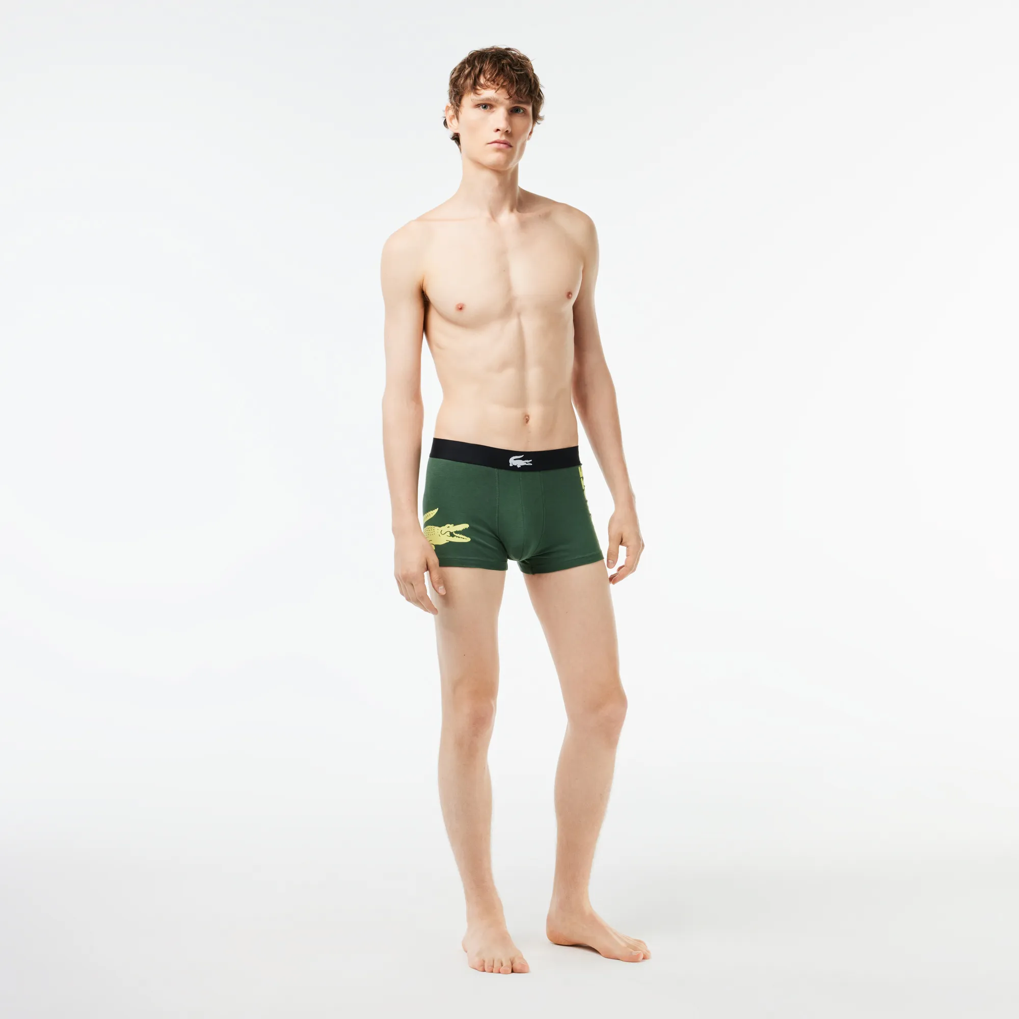 Bộ 3 Quần Lót Boxer Lacoste Nam Chất Liệu Cotton Co Giãn - Xanh Lá Cây • RIU