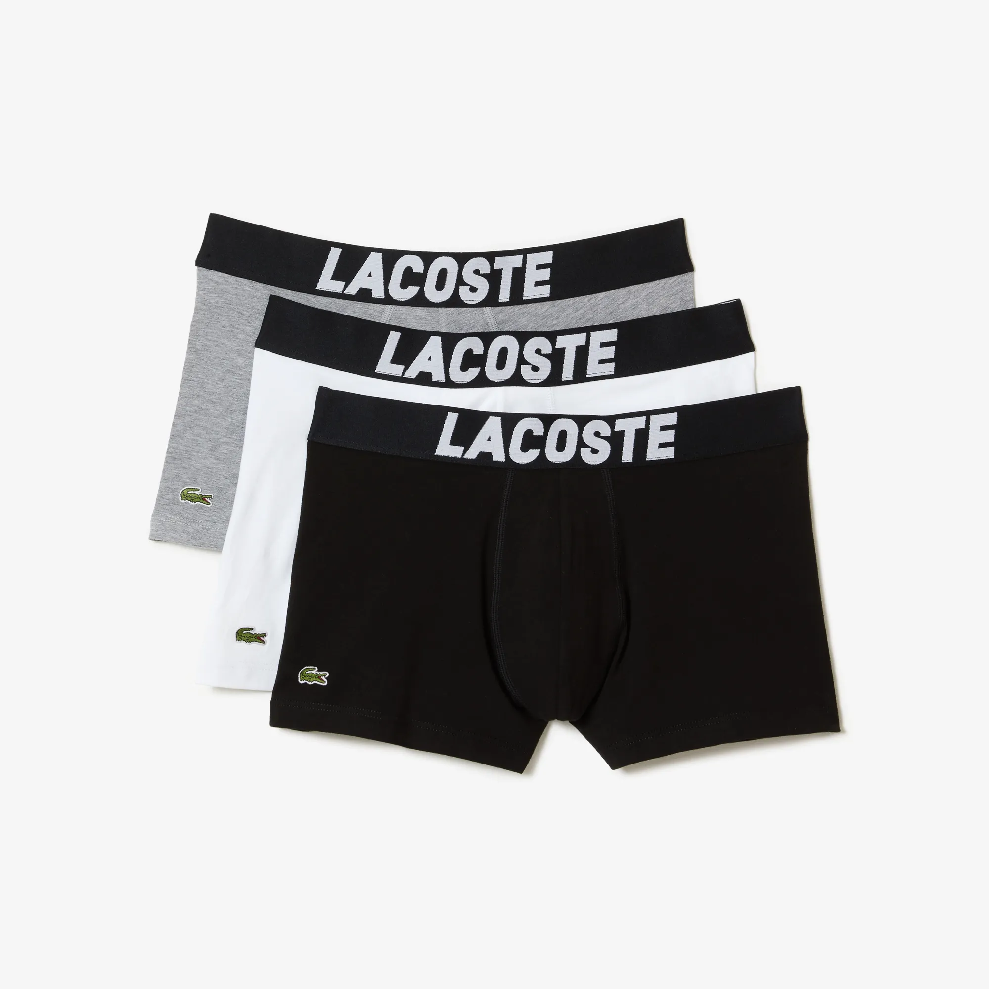 Bộ 3 Quần Lót Boxer Lacoste Nam Chất Liệu Jersey