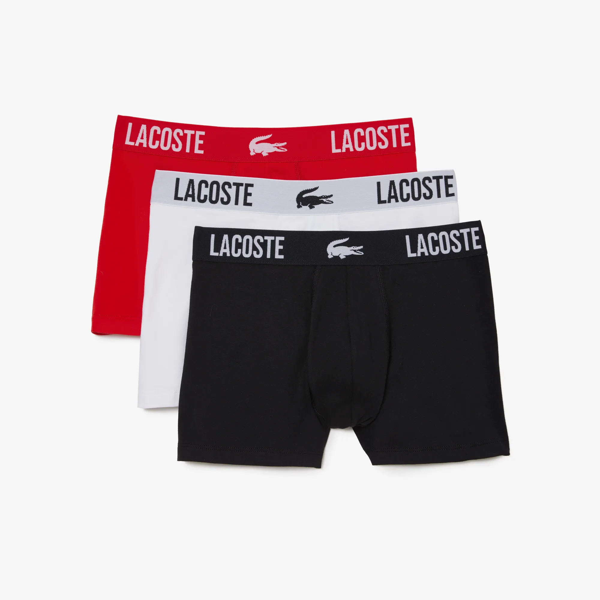 Men’s Lacoste Branded Jersey Trunk Three-Pack