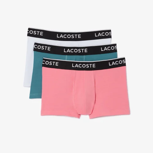 Bộ 3 Quần Lót Boxer Lacoste Nam Chất Liệu Jersey