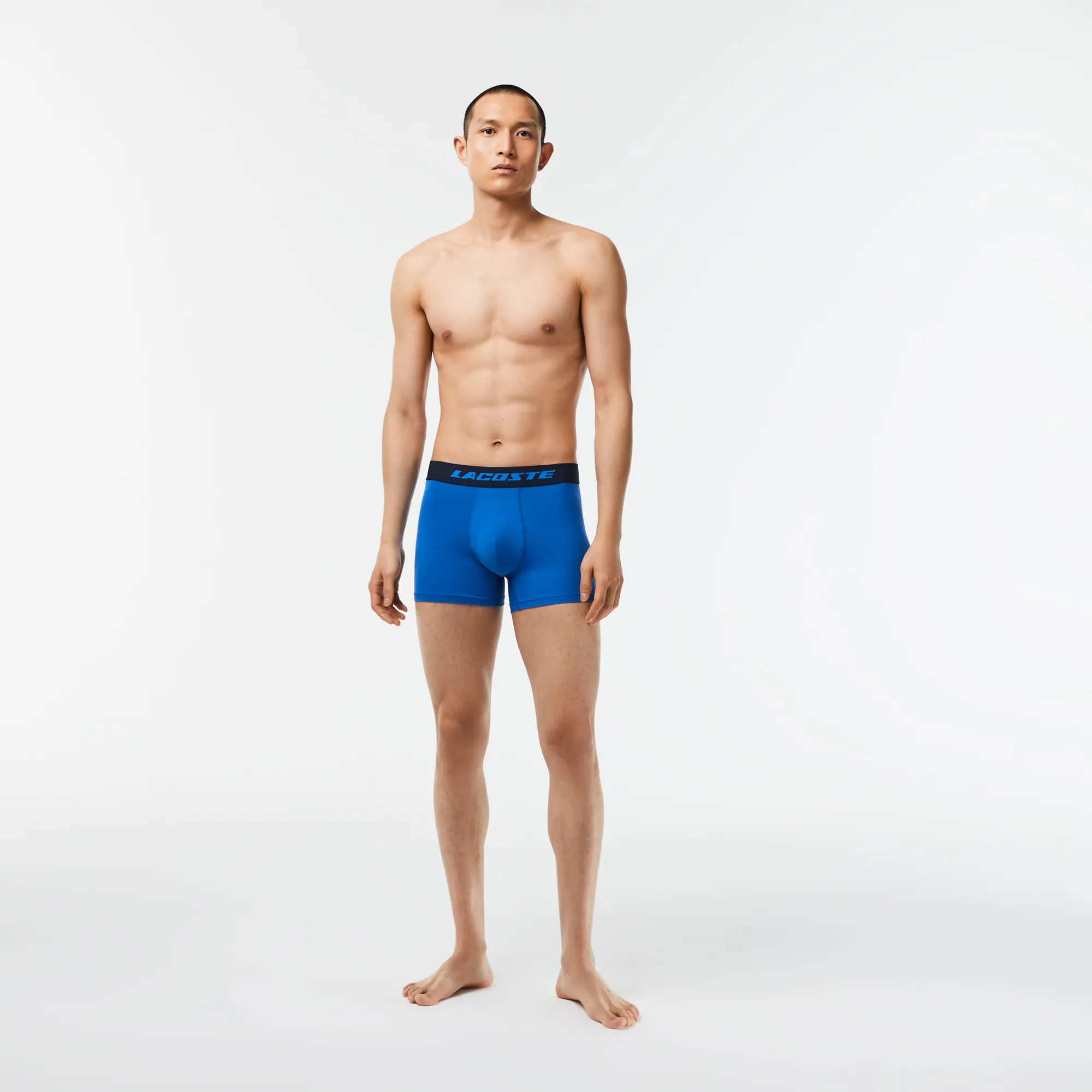 Bộ 3 Quần Lót Boxer Lacoste Nam In Logo Cá Sấu