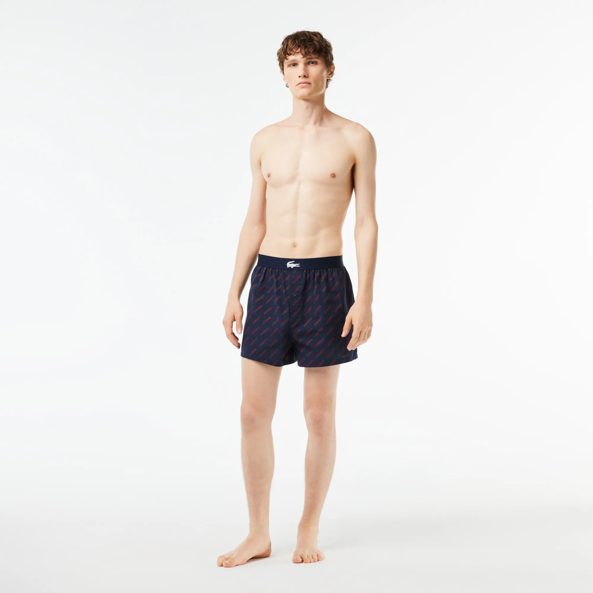 Bộ 3 Quần Lót Boxer Lacoste Nam Chất Liệu Cotton Siêu Mềm - Xanh Navy • REI