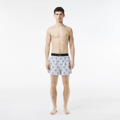 Bộ 3 Quần Lót Boxer Lacoste Nam Chất Liệu Cotton Poplin