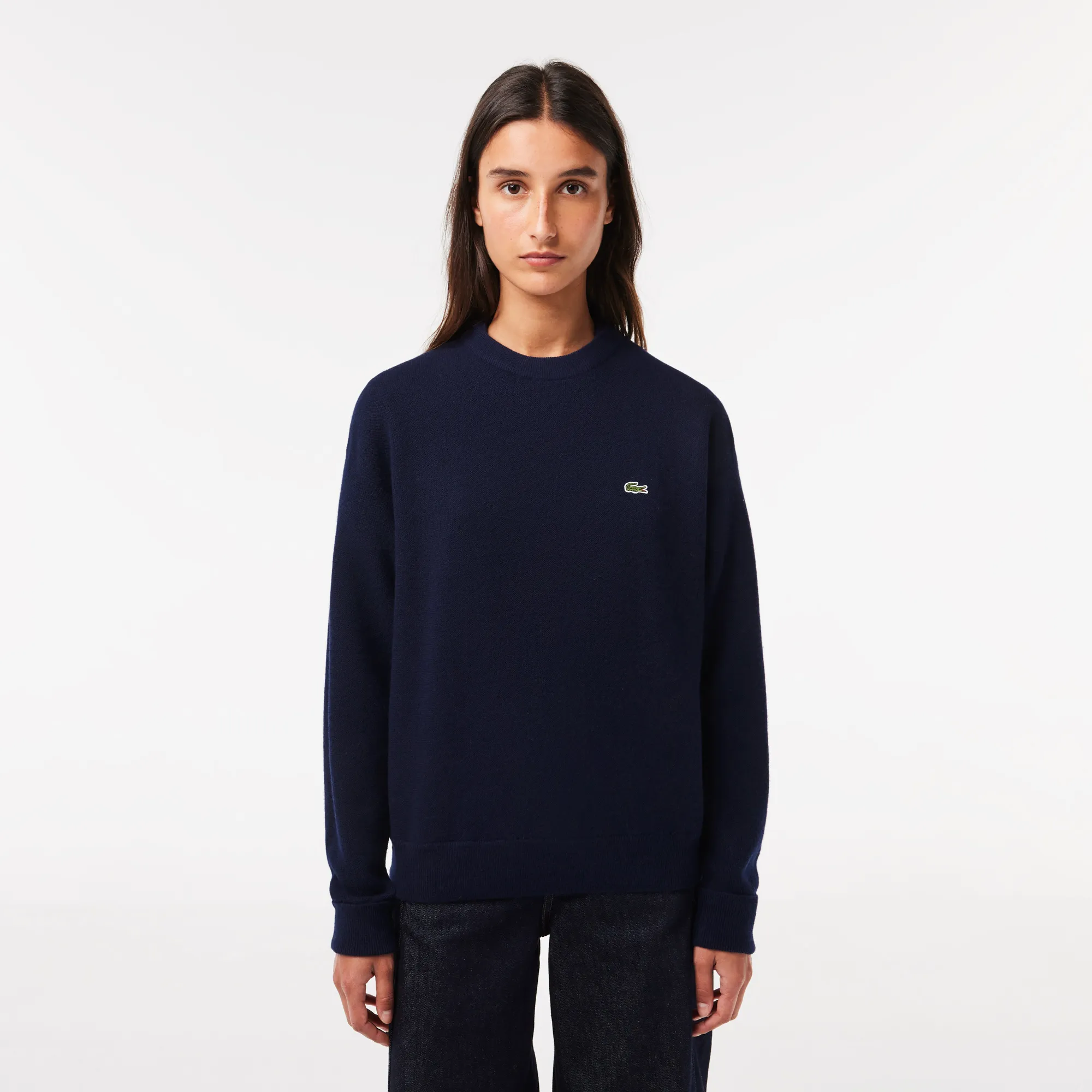 Women’s Lacoste Crew Neck Wool Sweater