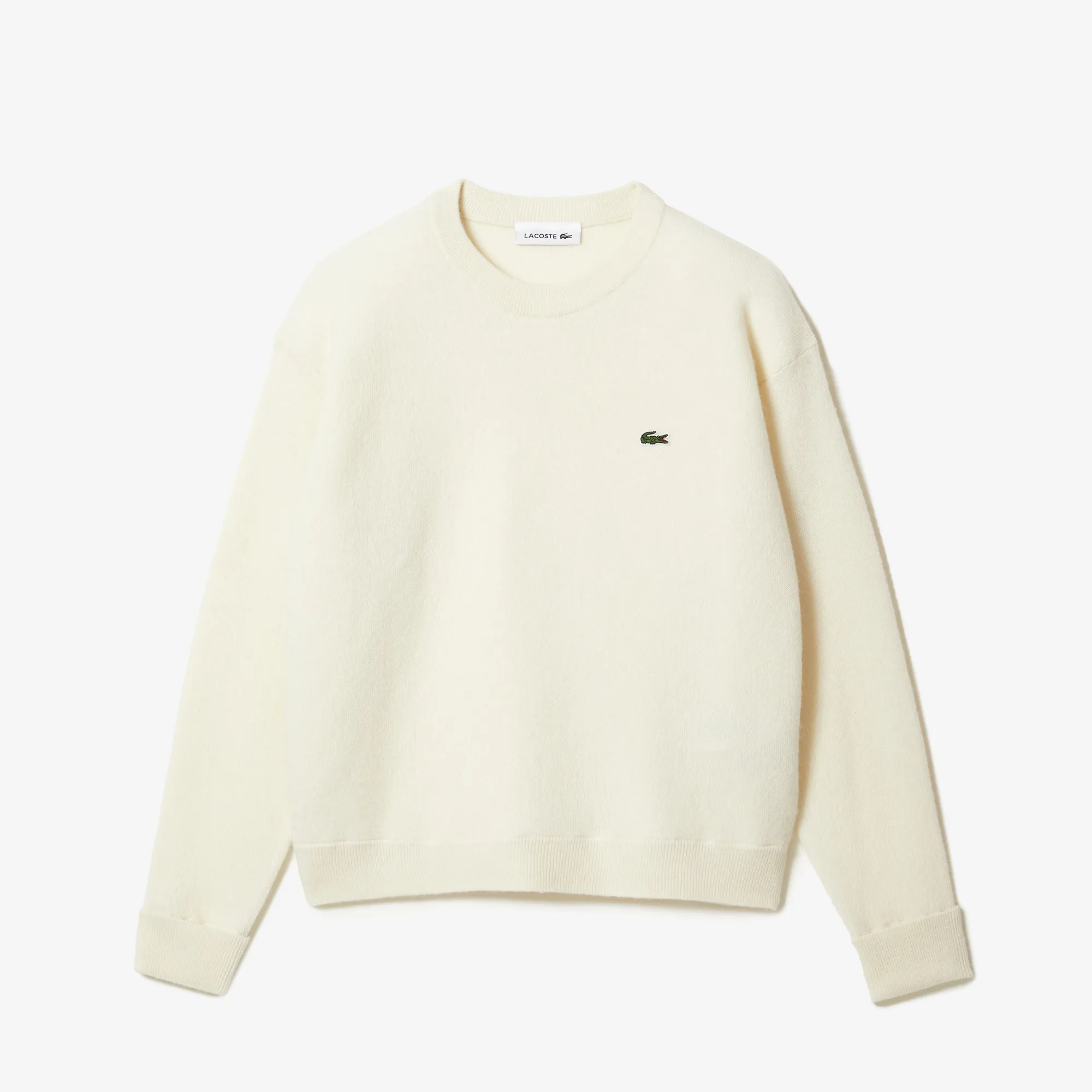 Women’s Lacoste Crew Neck Wool Sweater