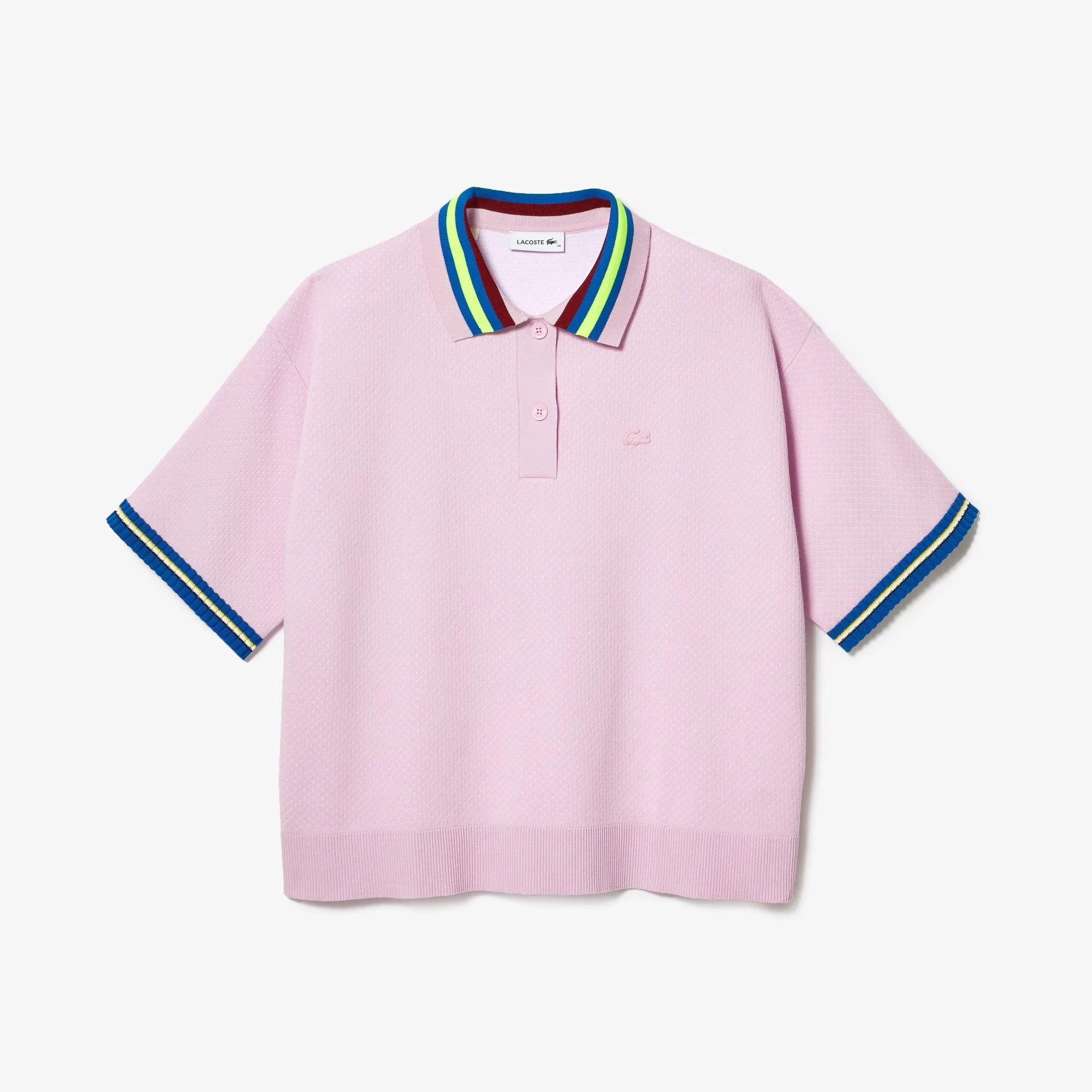 Striped Cotton Jacquard Polo Shirt