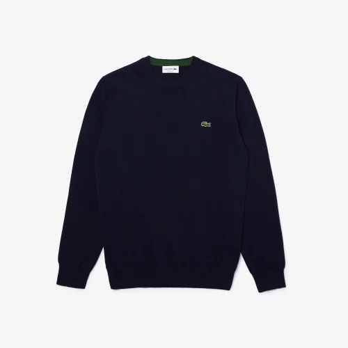 Crew neck with cable detail