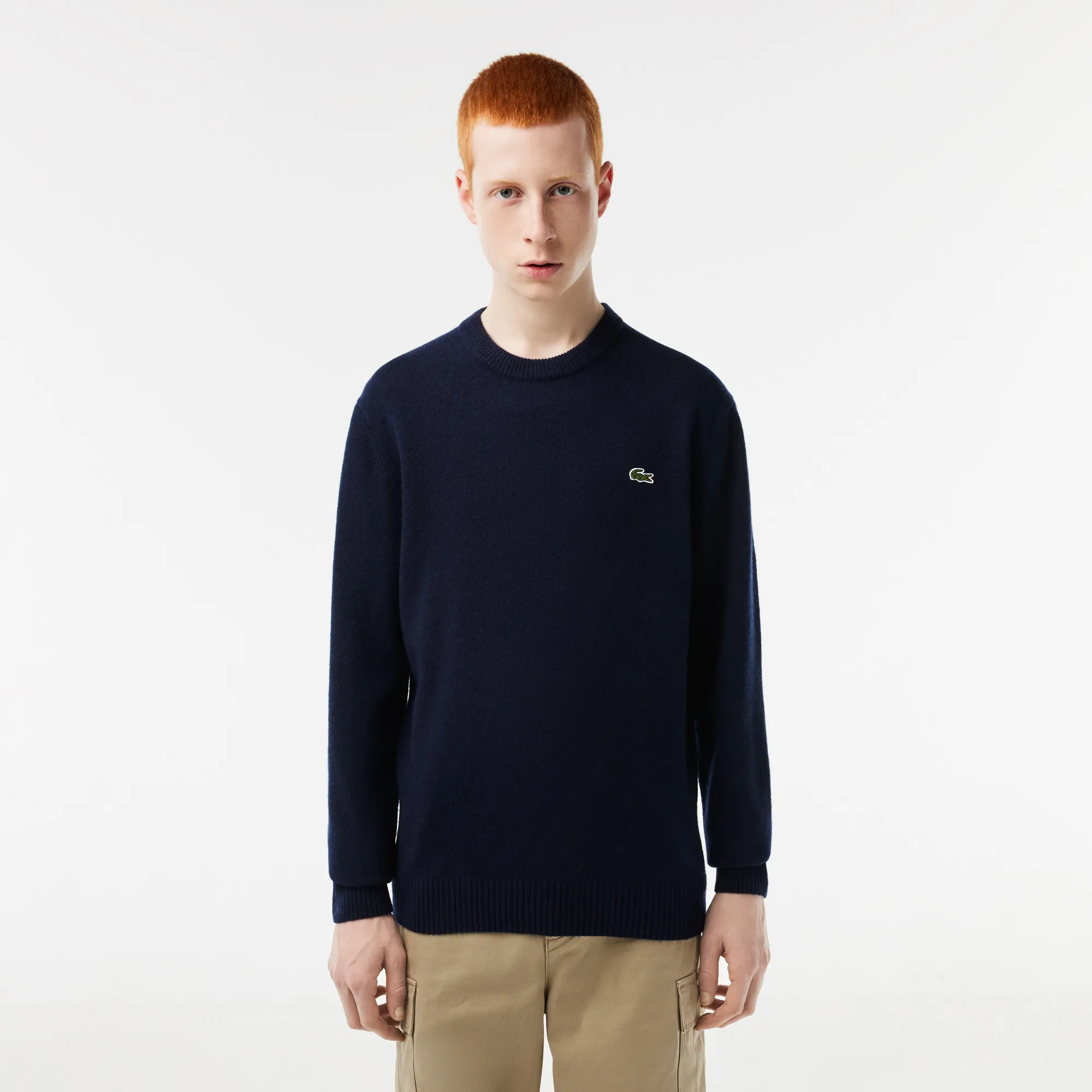 Áo Len Lacoste Nam Cổ Tròn - Xanh Navy • 166