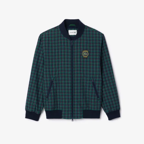 Checked Showerproof Harrington Jacket