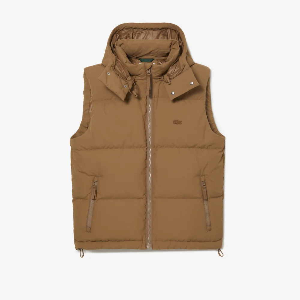 Down Gilet with Quilted Crocodile