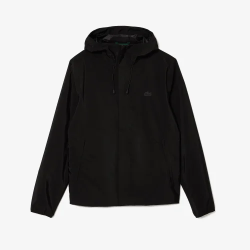 Zipped Contrast Accent Showerproof Jacket