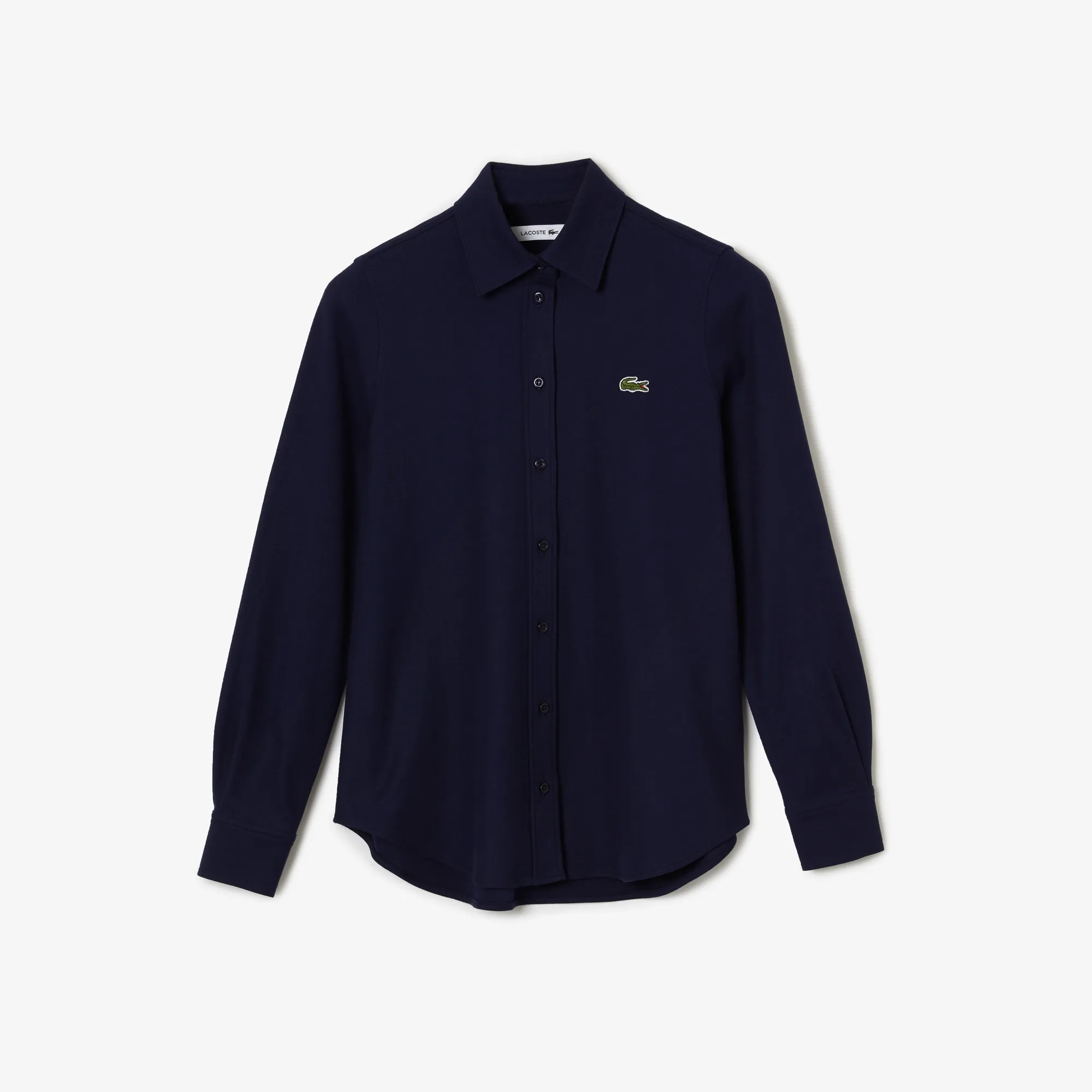 Women’s Lacoste French Collar Cotton Piqué Shirt