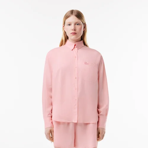 Oversized Fit Cotton Poplin Shirt