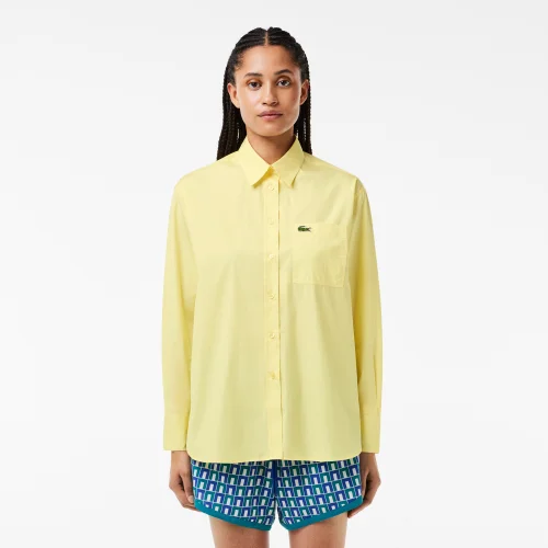 Oversized Fit Cotton Poplin Shirt