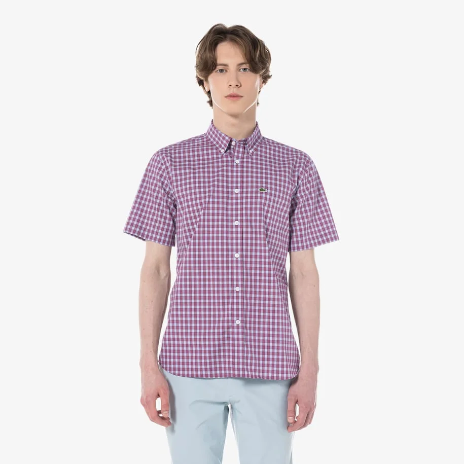 Short Sleeved Oxford Cotton Shirt