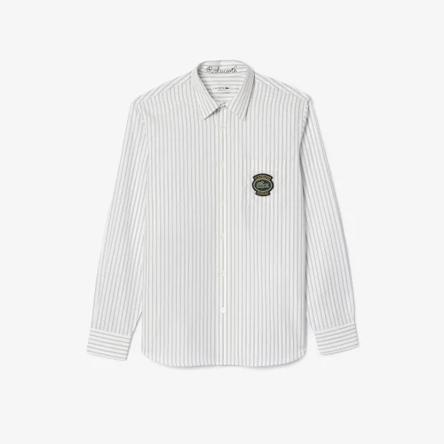 Striped Shirt with Badge