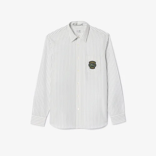 Áo Sơ Mi Lacoste Nam Tay Ngắn Họa Tiết In Monogram