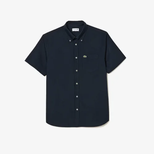 Áo Sơ Mi Oxford Lacoste Nam Dáng Suông Tay Ngắn