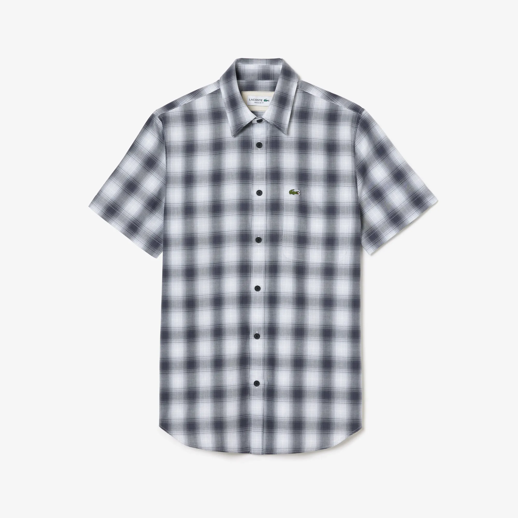 Short Sleeved Gingham Print Shirt