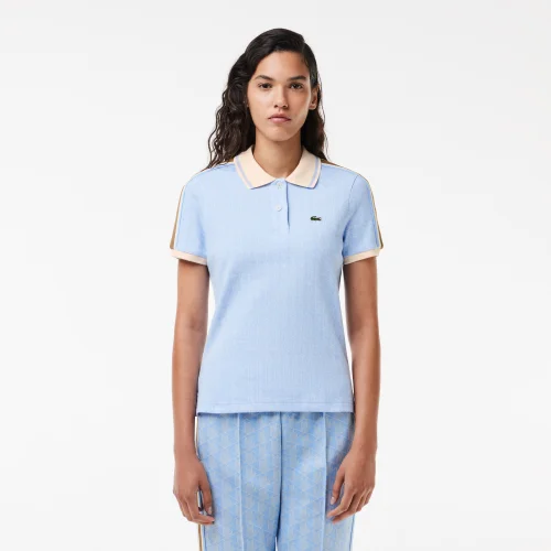 Double Sided Cotton Piqué Oversized Polo Shirt