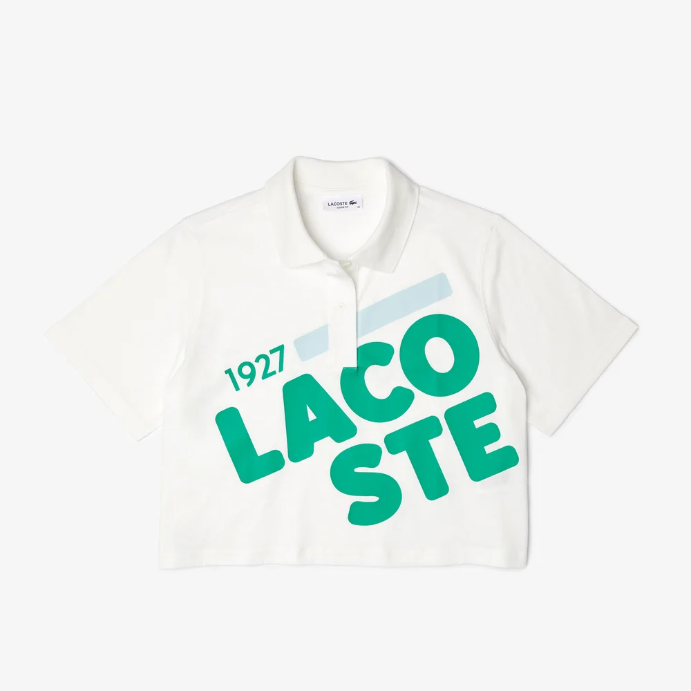 Áo Thun Lacoste Nữ Cổ Tròn Chất Liệu Cotton Blend