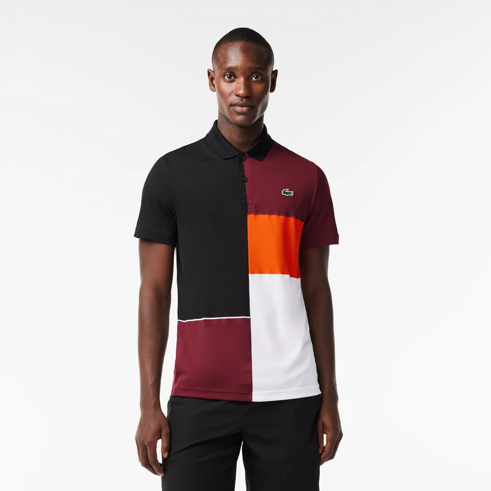 Regular Fit Recycled Fiber Tennis Polo Shirt - Black • MIQ