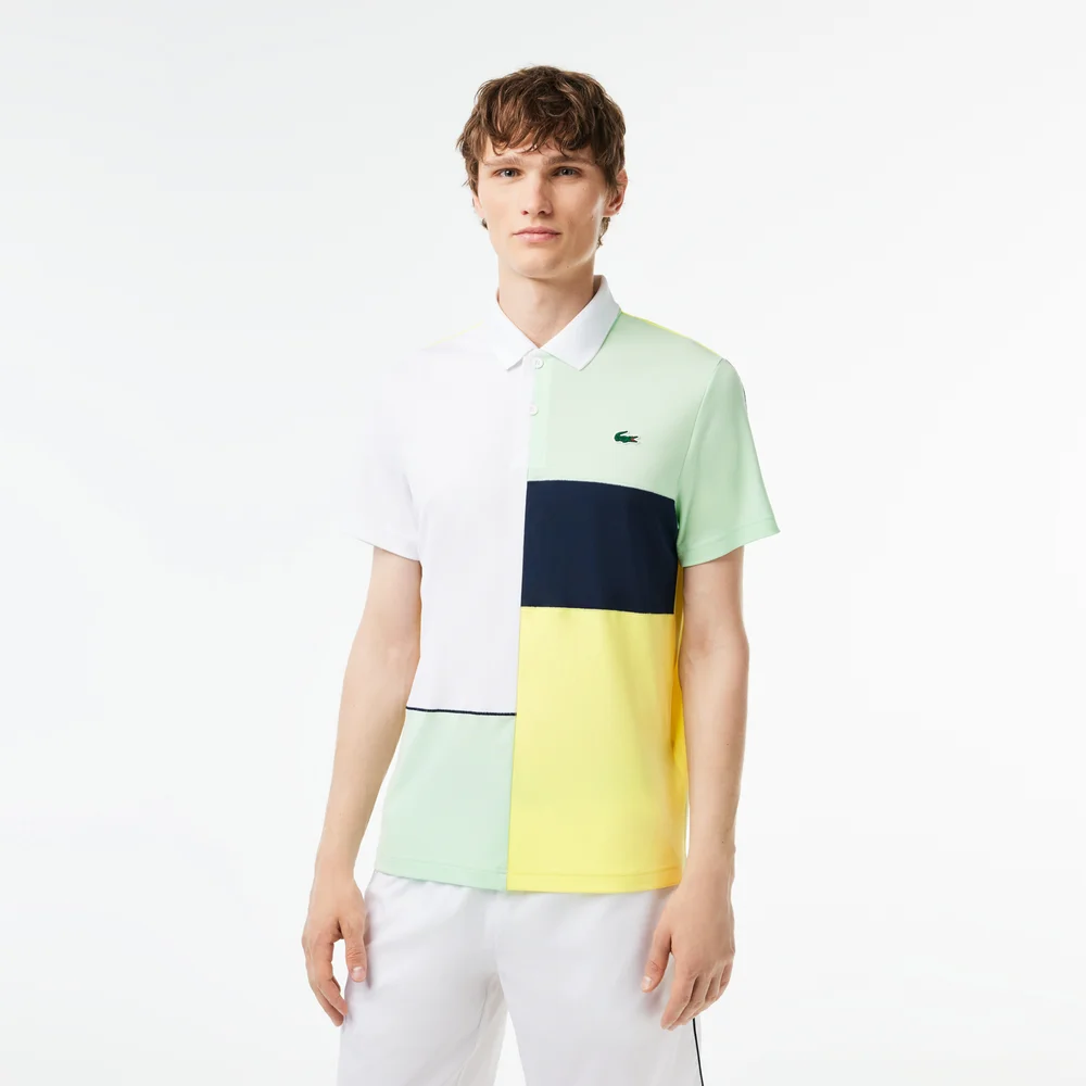 Regular Fit Recycled Fiber Tennis Polo Shirt - White • RIF