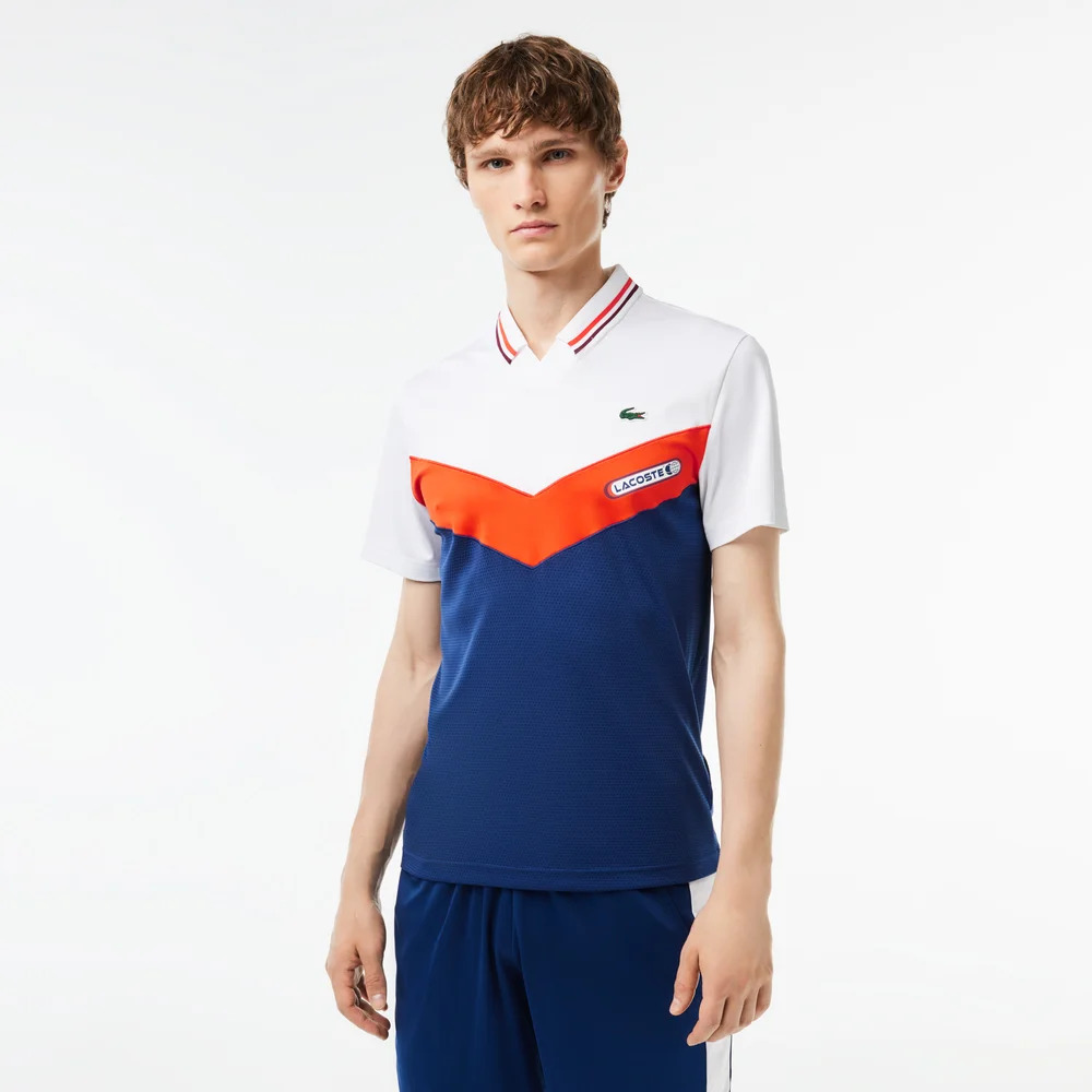 Áo Polo Tennis Lacoste Nam Dáng Ôm Hiệu Ứng Không Đường May - Trắng • LIH