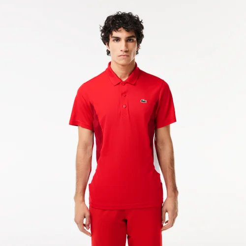 Lacoste Tennis x Novak Djokovic Ultra-Dry Polo Shirt - Red • F8M
