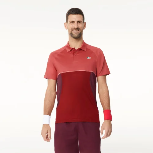 Lacoste x Novak Djokovic Ultra-Dry Tennis Polo Shirt - Pink • IIU