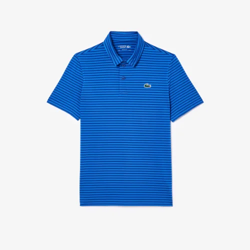 Áo Polo Golf Lacoste Nam Chất Liệu Polyester Tái Chế Họa Tiết In