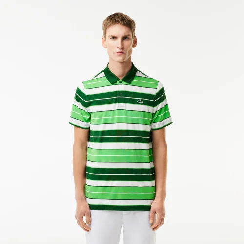 Men’s Lacoste Golf Printed Recycled Polyester Polo Shirt