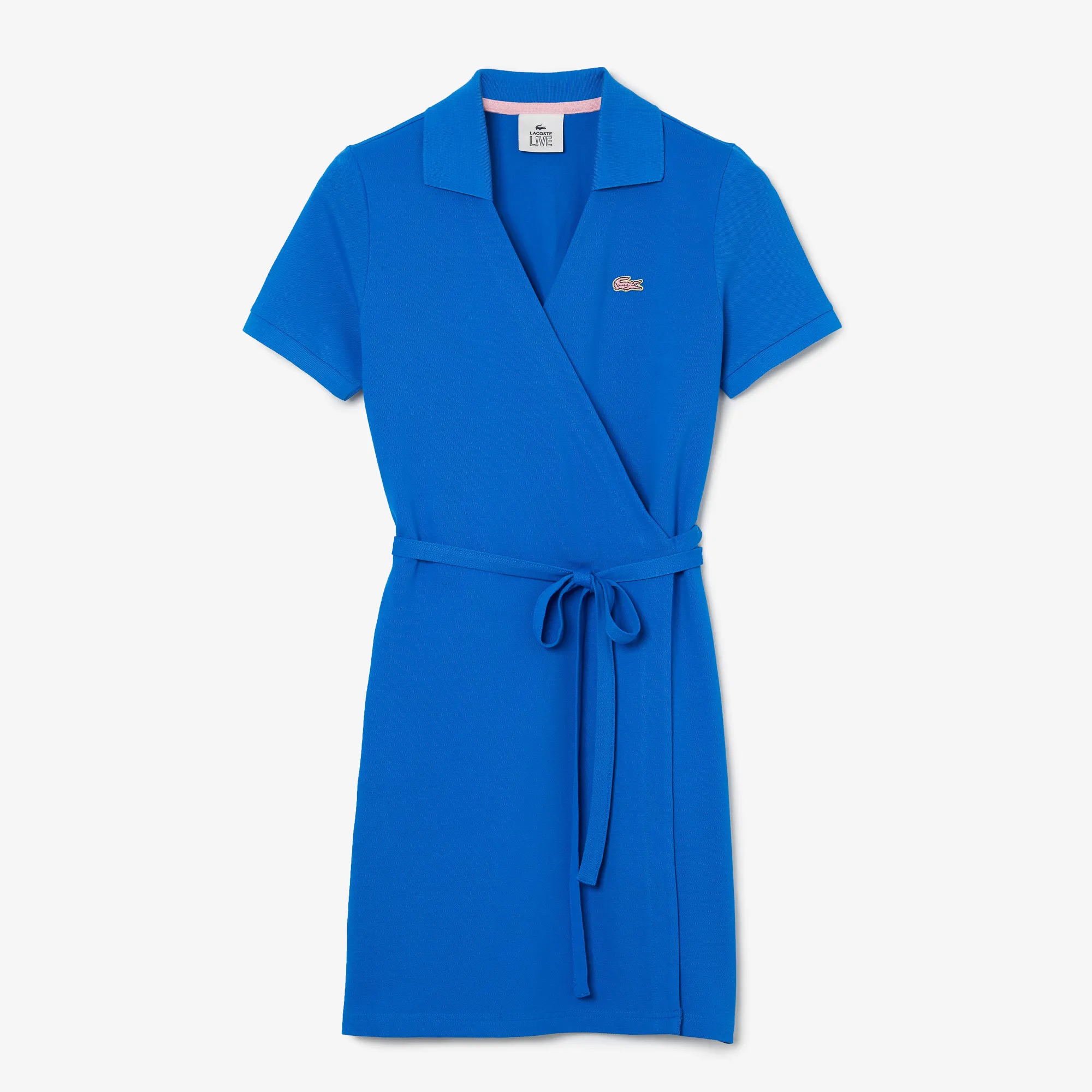 Women’s Lacoste L!VE Stretch Cotton Piqué Wraparound Polo Dress
