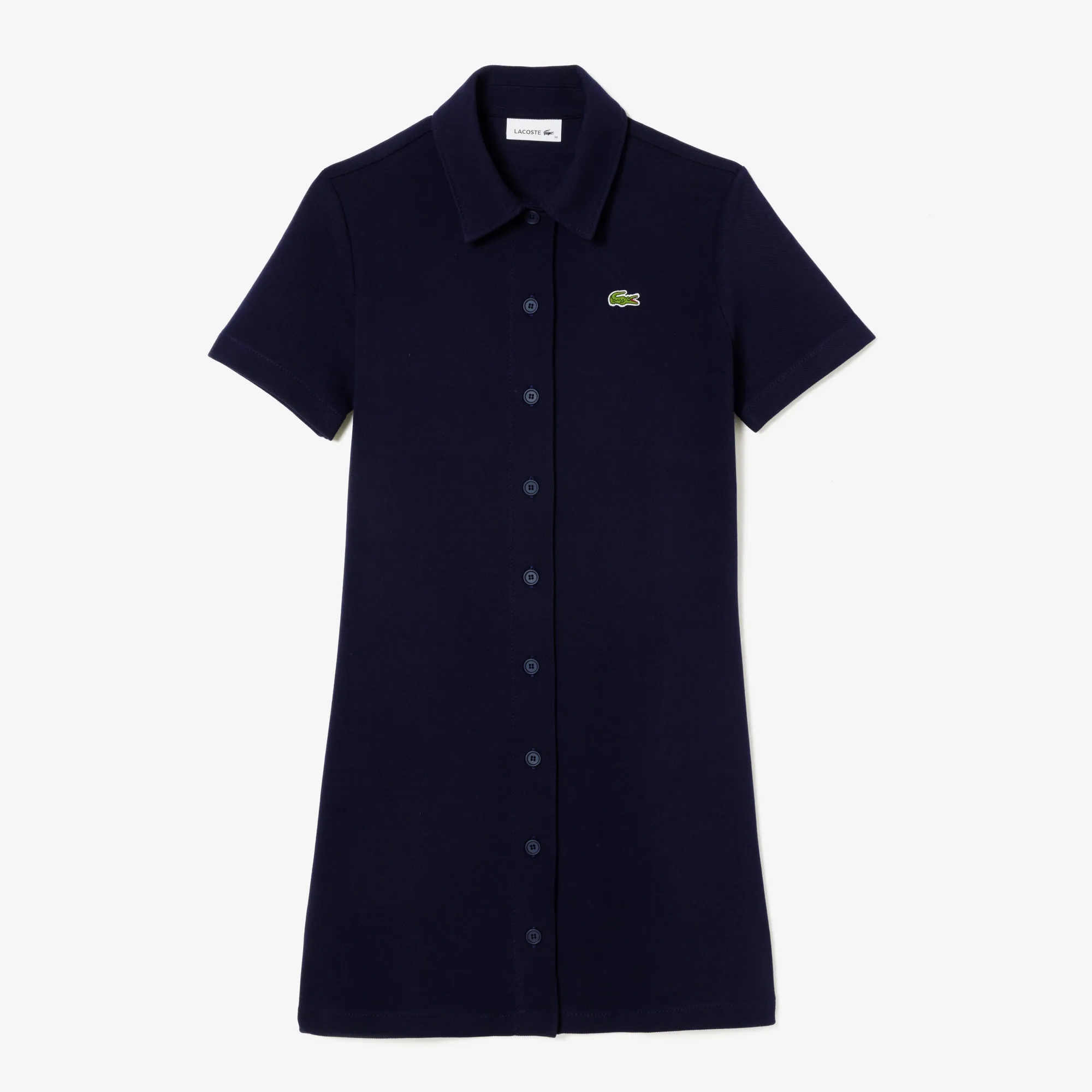 Đầm Polo Lacoste Nữ Cài Khuy Chất Liệu Organic Cotton