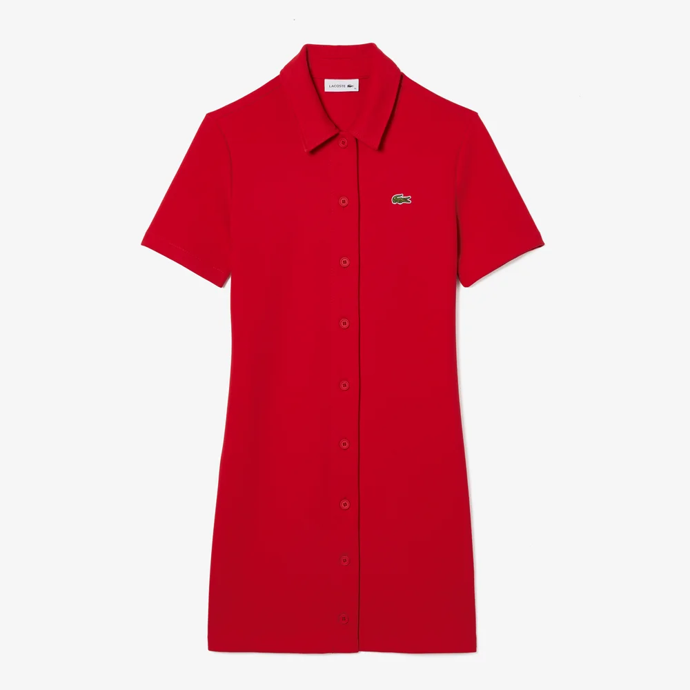 Women’s Lacoste Organic Cotton Buttoned Polo Dress