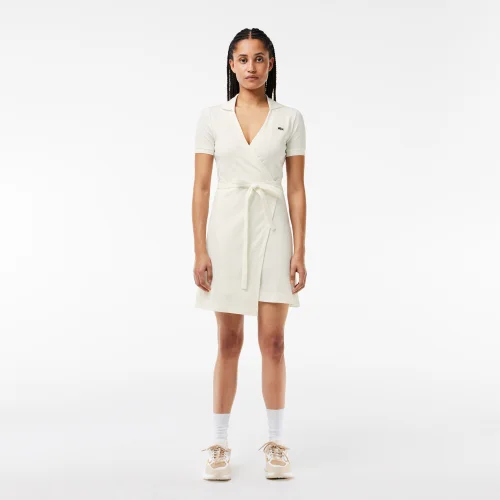 Slim Fit Lacoste Monogram Jacquard Dress