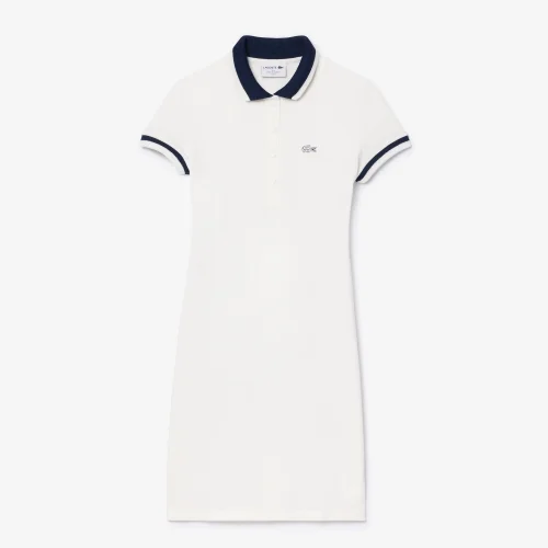 Đầm Lacoste Nữ Dáng Ôm Chất Liệu Jacquard Họa Tiết Monogram